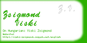 zsigmond viski business card